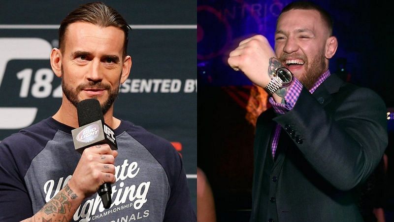 CM Punk (left) and Conor McGregor (right) 