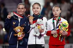 Chusovitina gets Asian Games silver in vault at age 43