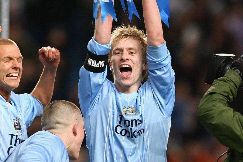 Mee captained Man City academy team to the FA Youth Cup in 2008