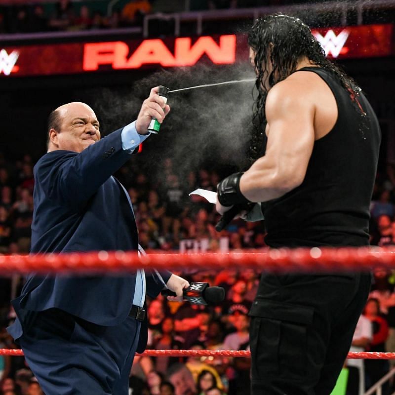 Paul Heyman and Brock Lesnar ambush Roman Reigns