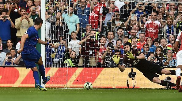 Morata struggled against Arsenal after missing a penalty early on