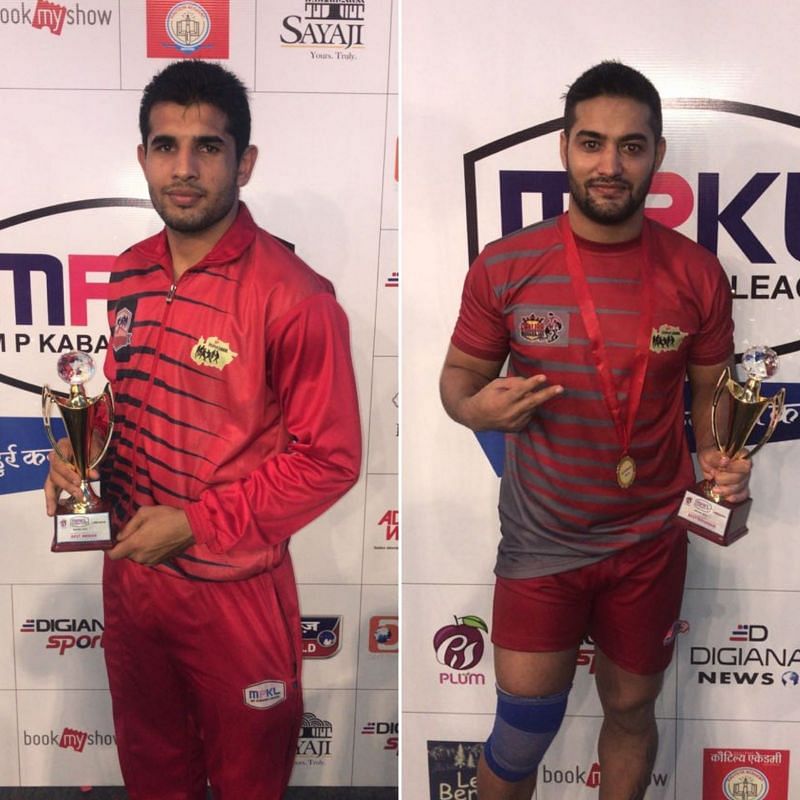 Praveen Pilla (left) and Ravi Kumar (right), the best performers of MPKL.