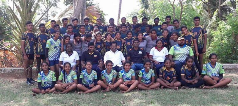 The training camp for Kabaddi team in Sri Lanka coached by Udaya Kumar.