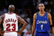 Penny Hardaway with MJ in the 1995 Eastern Conference Semi-Finals