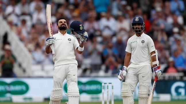 Image result for virat kohli Test 100 vs england 2018 trent Bridge