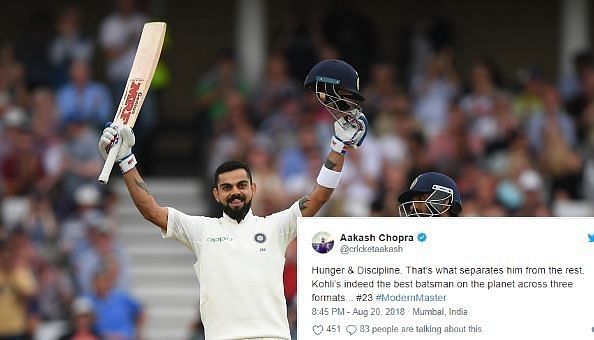 Twitter erupts as Virat Kohli scores yet another century outside India