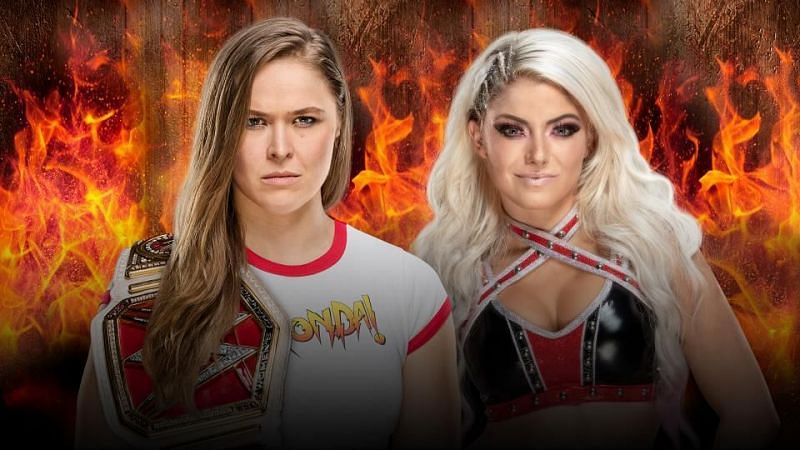 Ronda Rousey vs. Alexa Bliss Hell in a Cell.