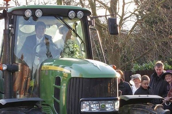 He chose to drive the tractor himself