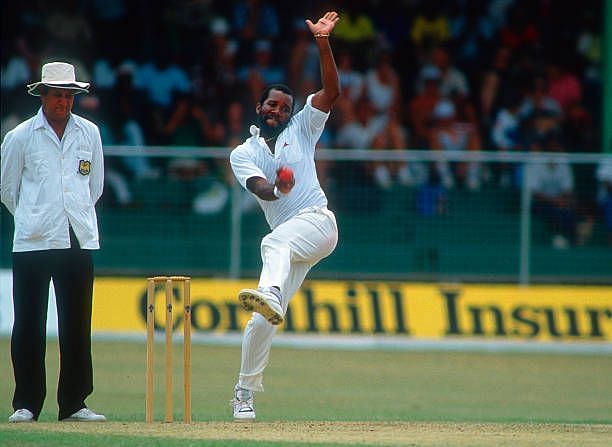 Malcolm Marshall retired at the Oval with 376 Test wickets