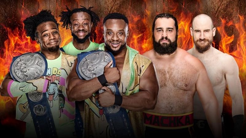 New Day vs. Rusev Day Hell in a Cell