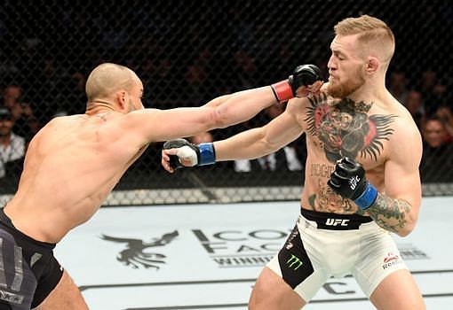 McGregor used his long reach to stunning effect against Eddie Alvarez