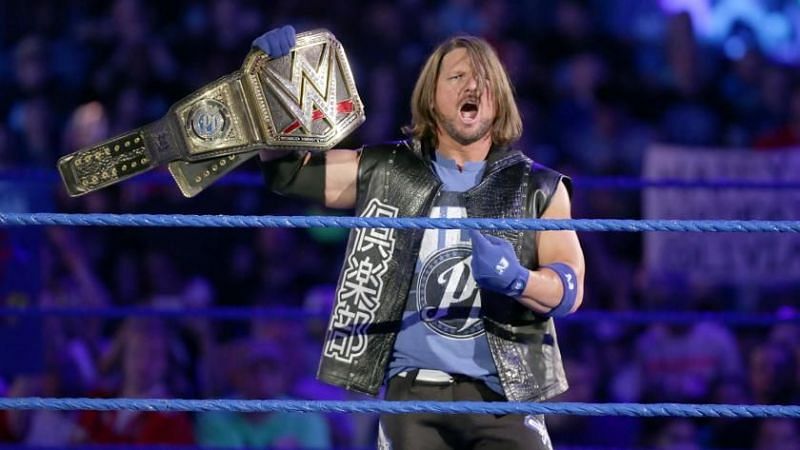 Image result for wwe aj styles wwe champion