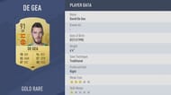 David De Gea is the World's best keeper according to FIFA