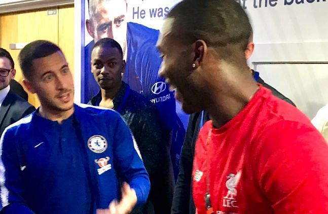 What did Eden Hazard say to Daniel Sturridge after the pulsating draw between Chelsea and Liverpool?