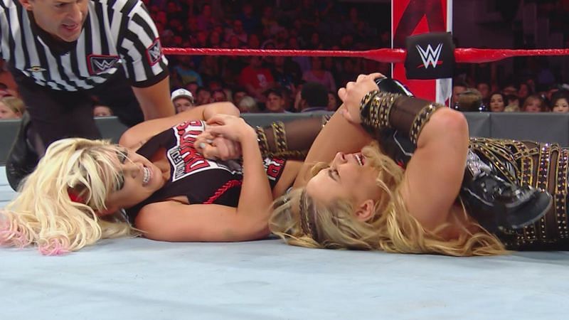 Alexa forced Nattie to tap to the arm bar 