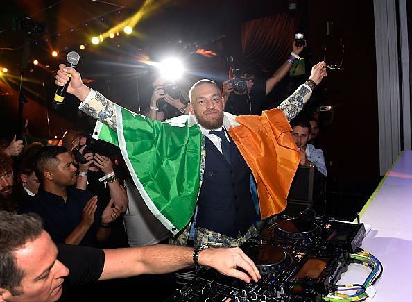 Conor McGregor After-Fight Party And Wynn Nightlife Residency Debut, Encore Beach Club At Night In Wynn Las Vegas