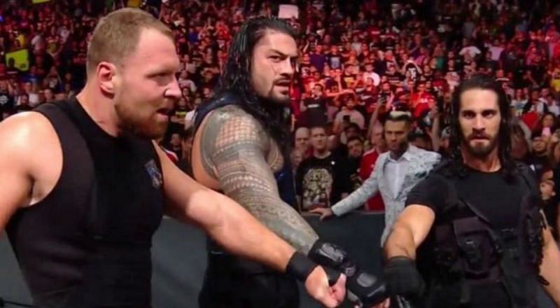 Image result for wwe roman and the shield vs braun