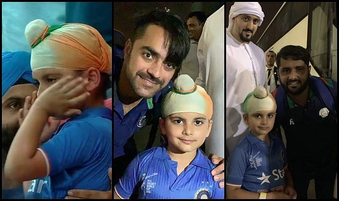 Afghanistan boys solaced the little Indian supporter