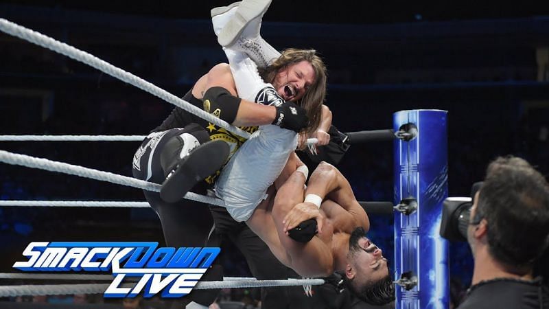 Image result for aj styles vs andrade cien almas