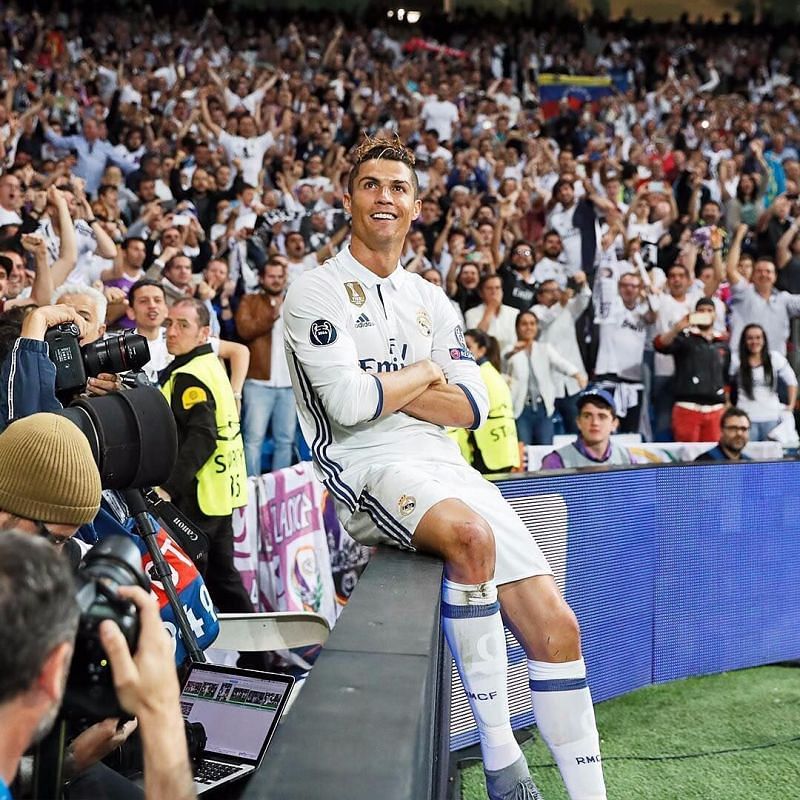 Ronaldo&#039;s struck a pose after scoring against Atletico Madrid