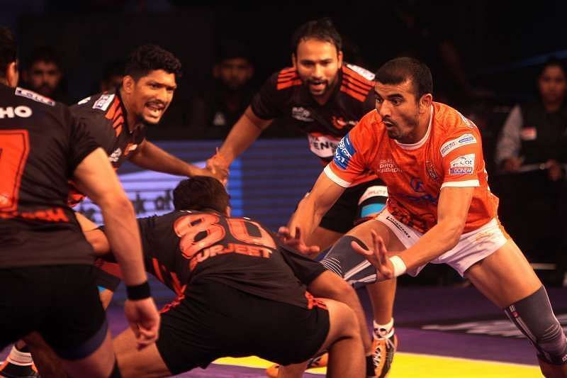 Over two seasons, Thakur scored 120 raid points for the Puneri Paltan with many critical performances