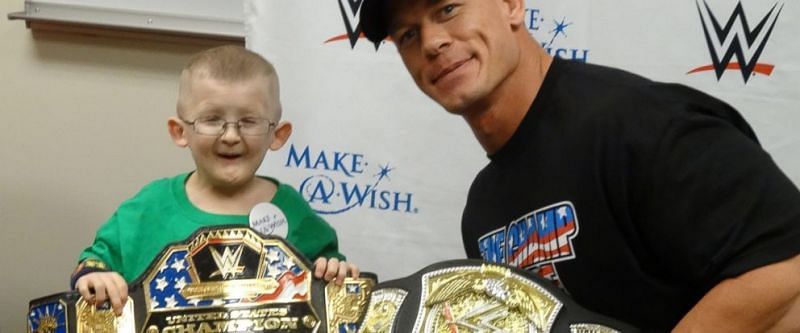 John&nbsp;Cena&nbsp;holds the title for the most wishes granted by a single individual