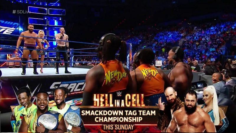 New Day vs. Rusev Day at Hell in a Cell