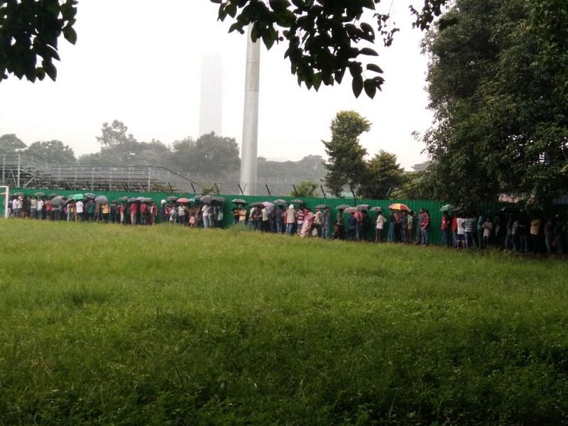 Fans returned home without tickets after standing in queues under rains for 8-9 hours