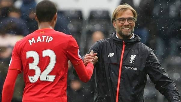 Enter captionMatip made his first start after March