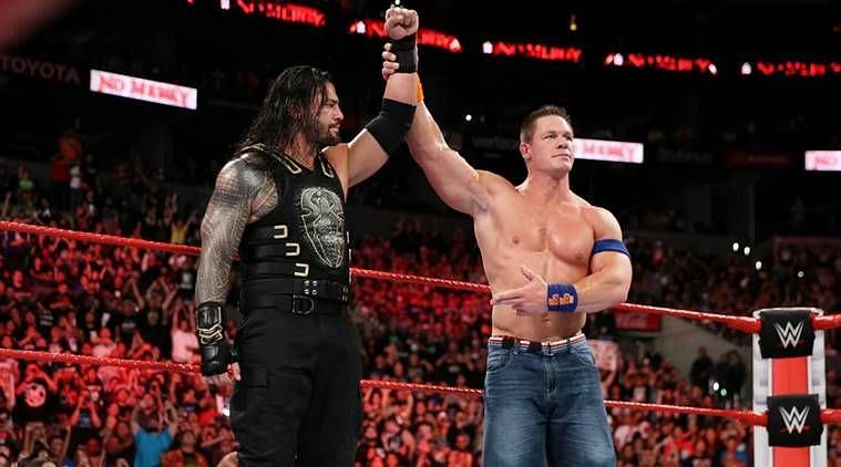 Image result for john cena roman reigns