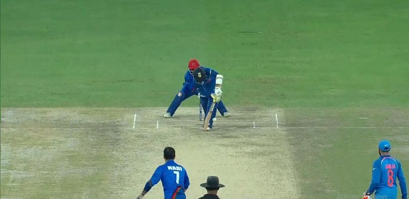 The ball was missing the leg stump