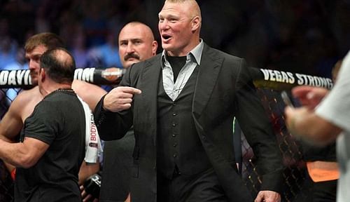 The WWE legend had good things to say about Lesnar's return to MMA