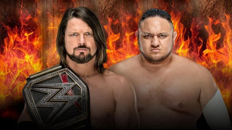 AJ Styles will defend the WWE Championship against Samoa Joe at Hell in a Cell.