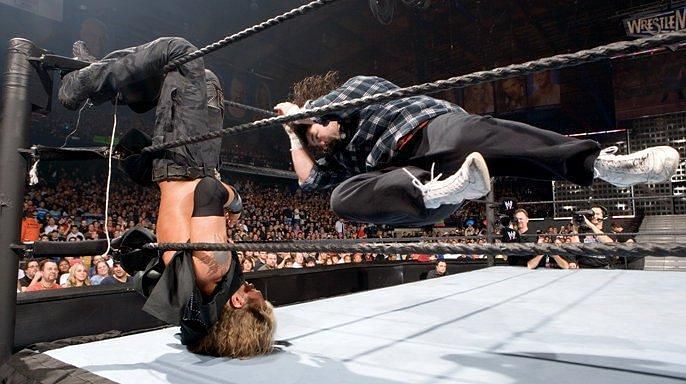Mick Foley and Edge battled at WrestleMania 22