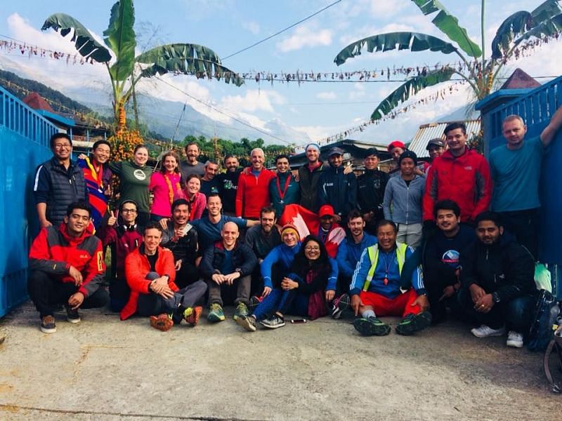 Annapurna 100 Ultra Trail Race Team and Runners 2017.