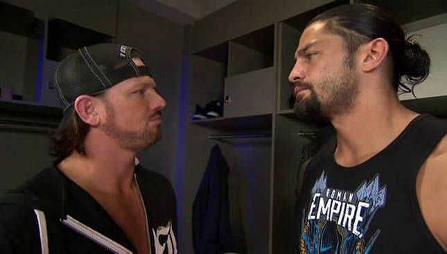 Roman Reigns and AJ Styles