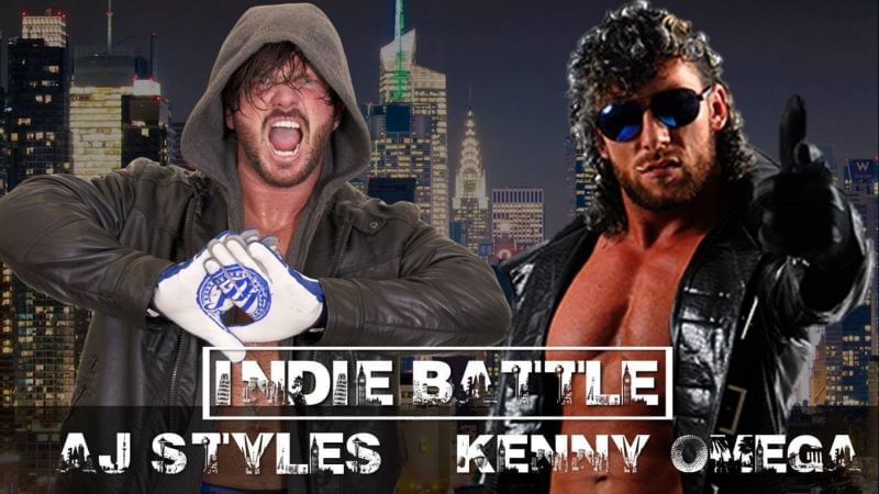 Image result for aj styles vs kenny omega