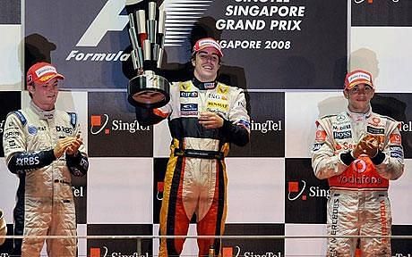 Alonso won the inaugural Singapore GP