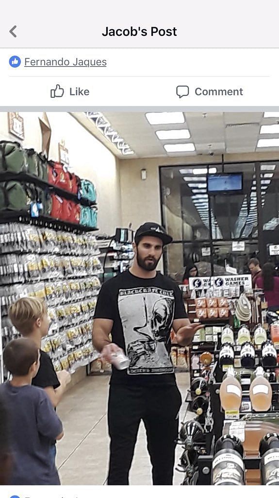 Seth Rollins says no to young fans who asked for a picture.