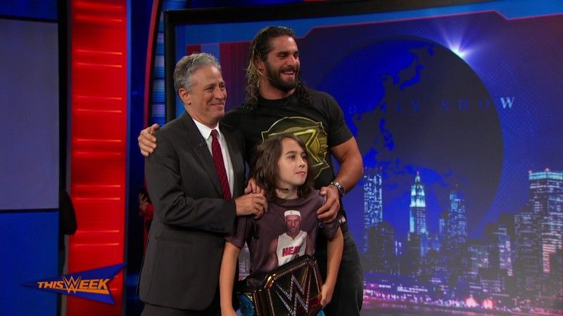 Image result for seth rollins on the daily show