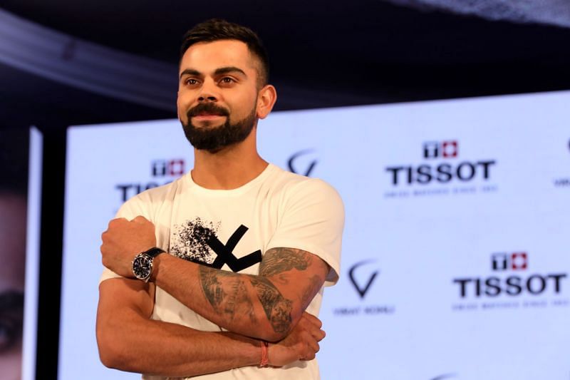 Virat Kohli Brand Ambassador Tissot India at the launch of the TISSOT CHRONO XL CLASSIC VIRAT KOHLI 2018 special edition