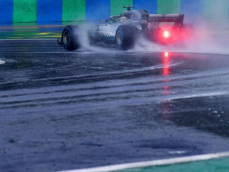 Lewis Hamilton, mastering the rain at Hungary