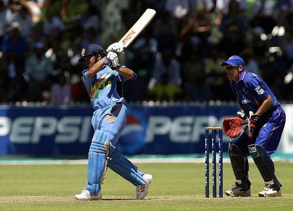 Sachin in action against Namibia