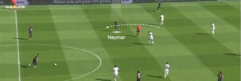 Neymar coming short