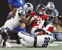 Ryan shines with arm and legs, Falcons beat Panthers 31-24