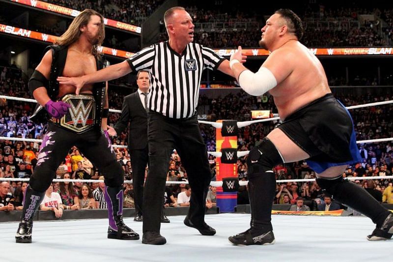 WWE Champion AJ Styles is slated to battle Samoa Joe once again 
