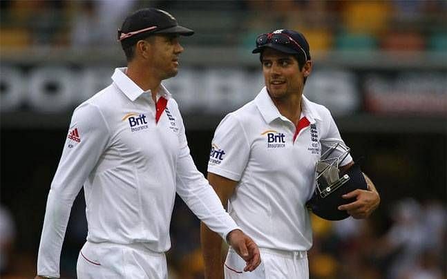 Pietersen and Cook during their playing days