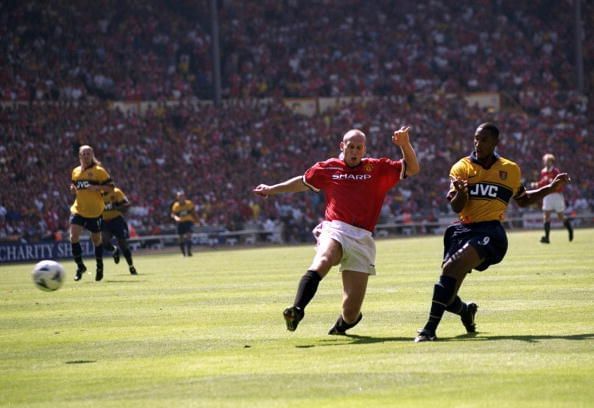 Nicolas Anelka and Jaap Stam