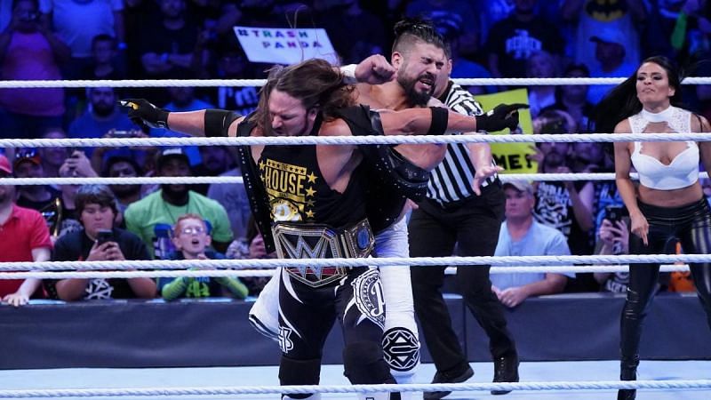 Image result for aj styles vs andrade cien almas