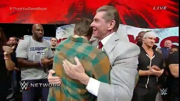 Image result for vince mcmahon hugs